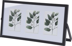 Cadre photo métal noir 22x12x1cm jouet décoratif
