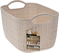 Koopman panier de rangement ratan Sable - organisateur jouets 300x195x144mm