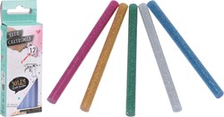 Bâtons de colle pailletés colorés 7x100mm loisirs créatifs