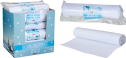 Koopman couverture neige décoration hiver 37x270cm pour Noël