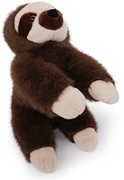One Love peluche paresseux Ollie brun et crème - jouet en peluche doux-2