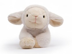 One Love peluche agneau Daisy blanc - jouet en peluche doux
