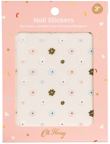 Oh Flossy autocollants ongles fleurs - jouet autocollant pour enfants