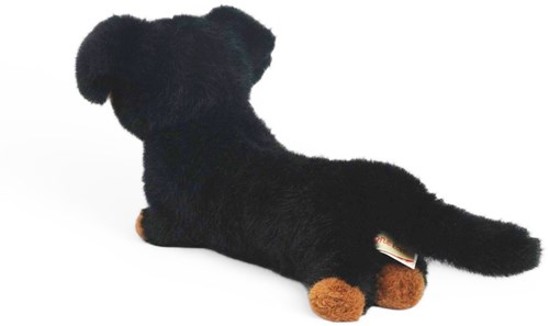 One Love peluche teckel Pumpkin noir brun - chien en peluche doux-2