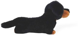 One Love peluche teckel Pumpkin noir brun - chien en peluche doux