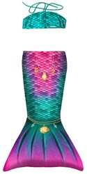 Kuaki ensemble de natation sirène pour tout-petit Star XS - queue colorée
