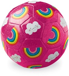 Crocodile Creek ballon de football pailleté arc-en-ciel taille 3 rose jouet