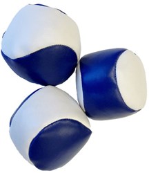 Acrobat - Set 3 Juggling Balls (120g) - White, blue Acrobat 3 Juggling Balls 120g. 2-panel W/Blue 