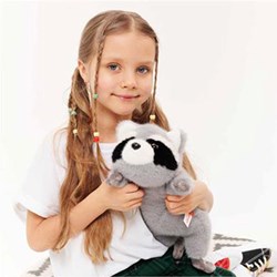 Orange Toys peluche raton laveur jouet en peluche 38 cm