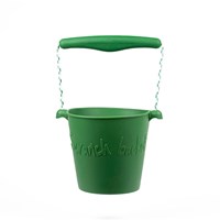 Scrunch seau jouet vert pliable seau de plage durable