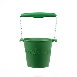 Scrunch seau jouet vert pliable seau de plage durable