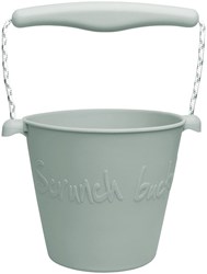 Scrunch seau à jouets vert seau de plage pliable en silicone