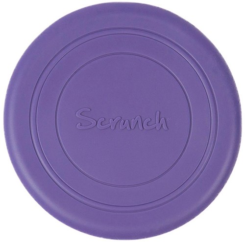 Scrunch jouet frisbee - violet - disque en silicone pliable-2