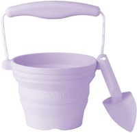 Scrunch pot à graines jouet pelle violet clair pour le plaisir en plein air
