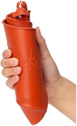 Scrunch seau jouet orange pliable durable plage