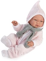 Asi poupée bébé Maria 43cm - combinaison d'hiver rose - jouet poupée