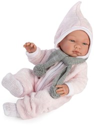 Asi poupée bébé Maria 43cm - combinaison d'hiver rose - jouet poupée