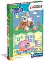 Clementoni puzzle Peppa Pig 2x60 pièces - puzzle enfant Peppa Pig