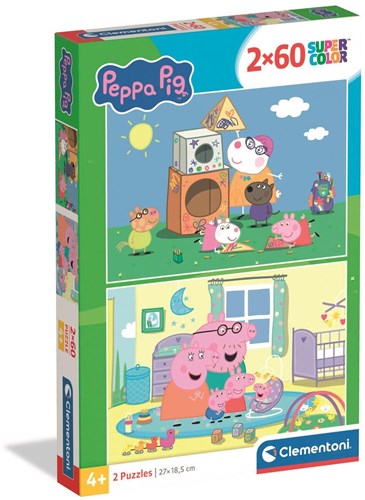 Clementoni puzzle Peppa Pig 2x60 pièces - puzzle enfant Peppa Pig