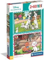 Clementoni puzzle Disney classic 2x60 pièces puzzle enfants