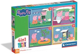 Clementoni Peppa Pig puzzle 4-en-1 puzzle enfant carton