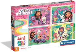Clementoni coffret puzzle Gabby's Dollhouse 4-en-1 pour enfants