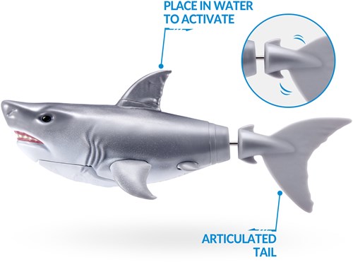 Zuru requin robot jouet - Robo Alive poisson interactif-2