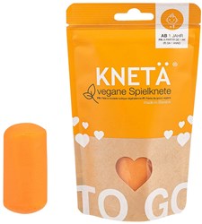Kneta pâte à modeler orange 100g jouet vegan écologique