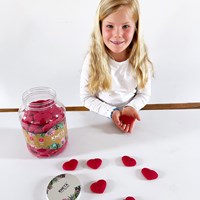 Kneta pâte à modeler forme cœur rose - pâte créative pour enfants-3