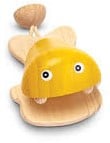 PlanToys Jouets en bois Poisson Castanet-Jaune