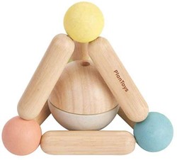 PlanToys Jouets en bois Jouet de préhension triangulaire