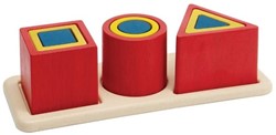 PlanToys Jouets en bois Casse-tête à emboîter - Unité Plus