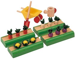 Plan Toys accessoires pour maison de poupée en bois potager
