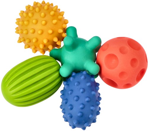 Mom's Care jouets sensoriels set de balles pastel - 5 pièces pour bébés-2
