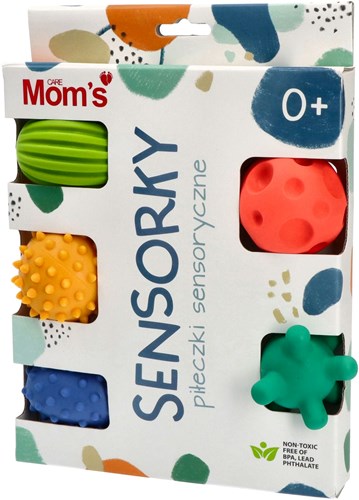 Mom's Care jouets sensoriels set de balles pastel - 5 pièces pour bébés