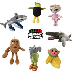OttoSimon peluche Italian Brainrot 28cm tendance TikTok meme