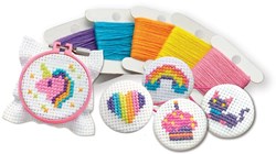 4M jouet créatif mini broderie point de croix pour enfants KidzMaker