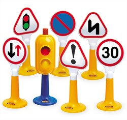 Tolo panneaux de signalisation jouet - First Friends - 7 pièces - éducatif