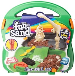 FUN SAND CASE DINOSAUR AND CONSTRUCTION ASSORTED
