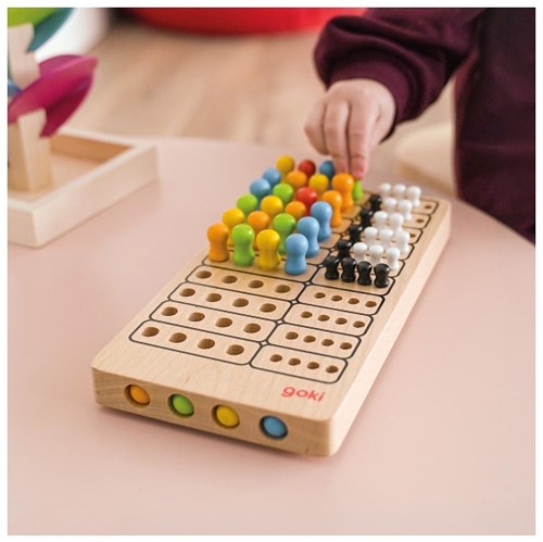 Goki jeu de logique en bois pour enfants et adultes - jeu éducatif-2