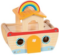 Goki maison de poupée en bois Arche de Noé - jouet éducatif-2
