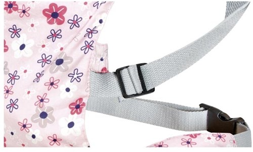 Goki porte-poupée - porte-poupée réglable motif fleuri-2