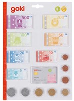 Goki Set d'argent factice animaux avec carte de crédit et pièces, jouet éducatif-2