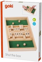 Goki Shut the Box jeu de dés en bois éducatif pour enfants-2