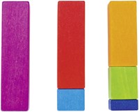 Goki bâtonnets de calcul jouet éducatif en bois 100 pièces coloré-2