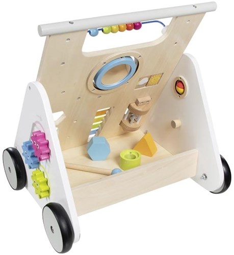 Goki chariot de marche en bois Kiddycruiser - trotteur pour tout-petits-2
