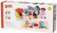 Goki souris maison de poupée jouet en bois avec vêtements et accessoires-3
