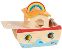 Goki maison de poupée en bois Arche de Noé - jouet éducatif-3