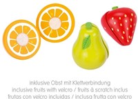 Goki blender en bois jouet avec fruits - cuisine en bois pour enfants-3