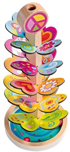 Goki jeu de billes cascade sonore jouet coloré pour enfants-3